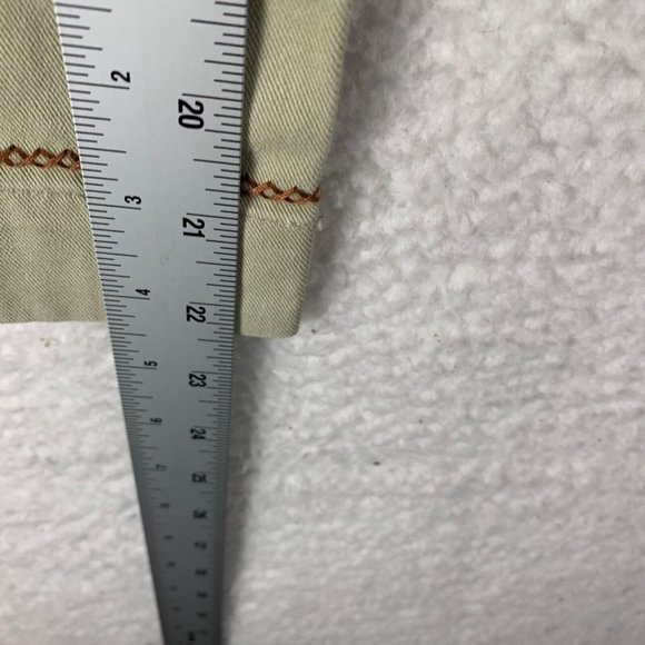 Gap Women's Clean Cut Floral Embroidered Khaki Cropped Capri Pants Size 10 8793 - Picture 6 of 13